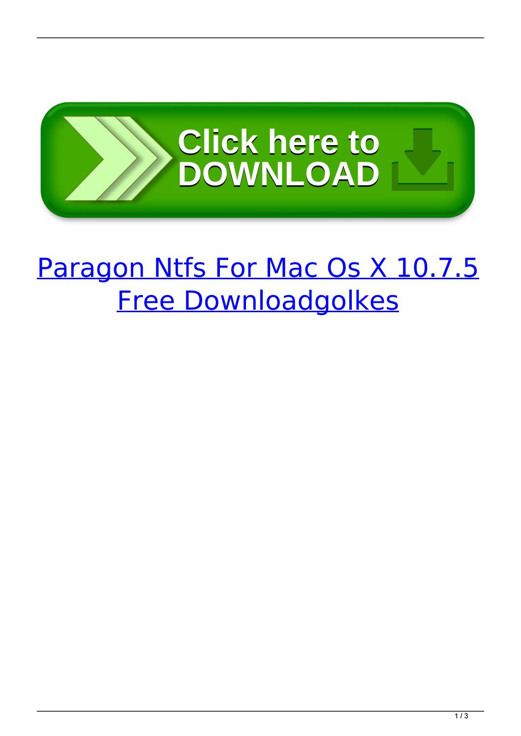 Paragon Ntfs For Mac Free